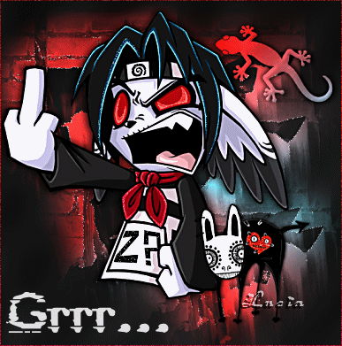 Gif animé gothique poupée